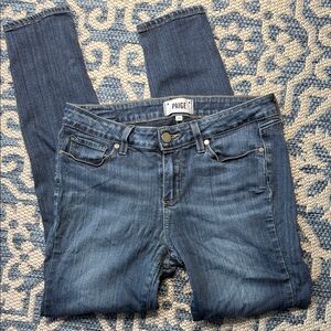 PAIGE Women's Classic Blue Skinny Jeans